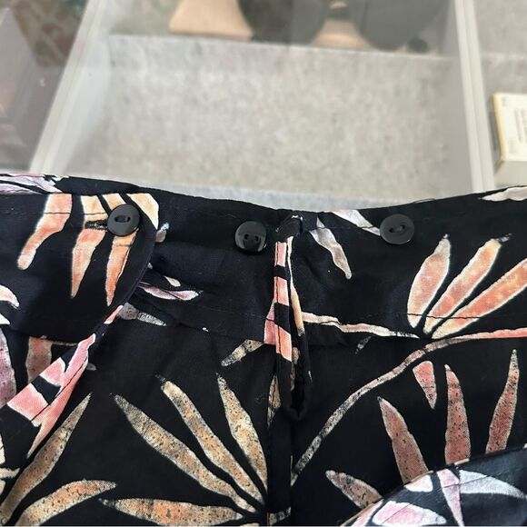 Tropical Earth Tones Island Wear Beachy Sarong Wrap Short Skirt Beach Coverup OS - Picture 5 of 6